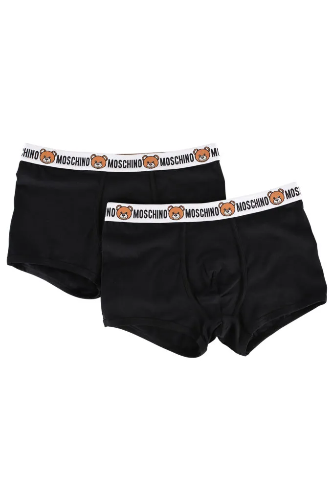 Pack de dos bóxers negros con logo oso
