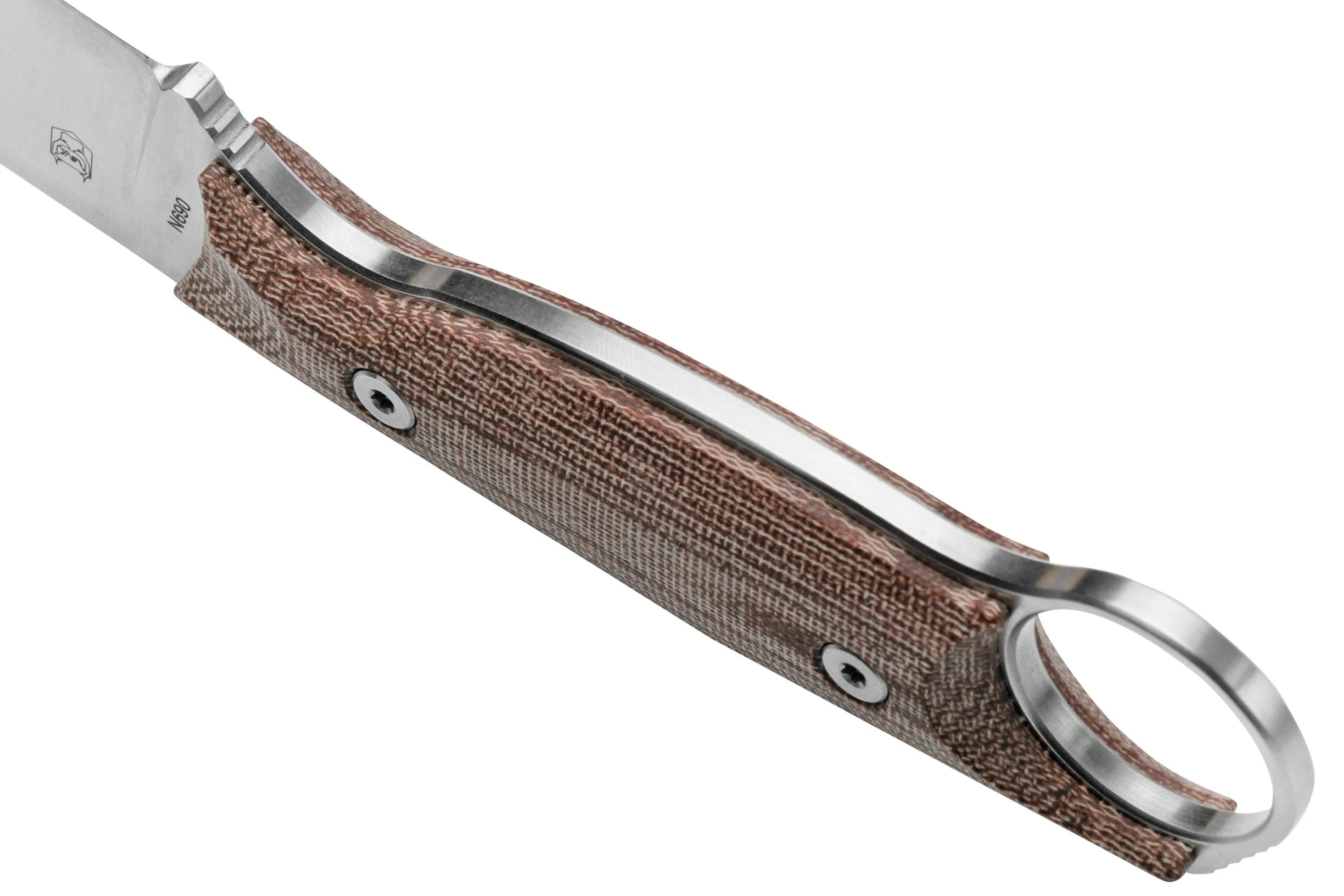 Real Steel Furrier Harpoon Red Micarta 3612RM cuchillo fijo, diseño Ivan Braginets