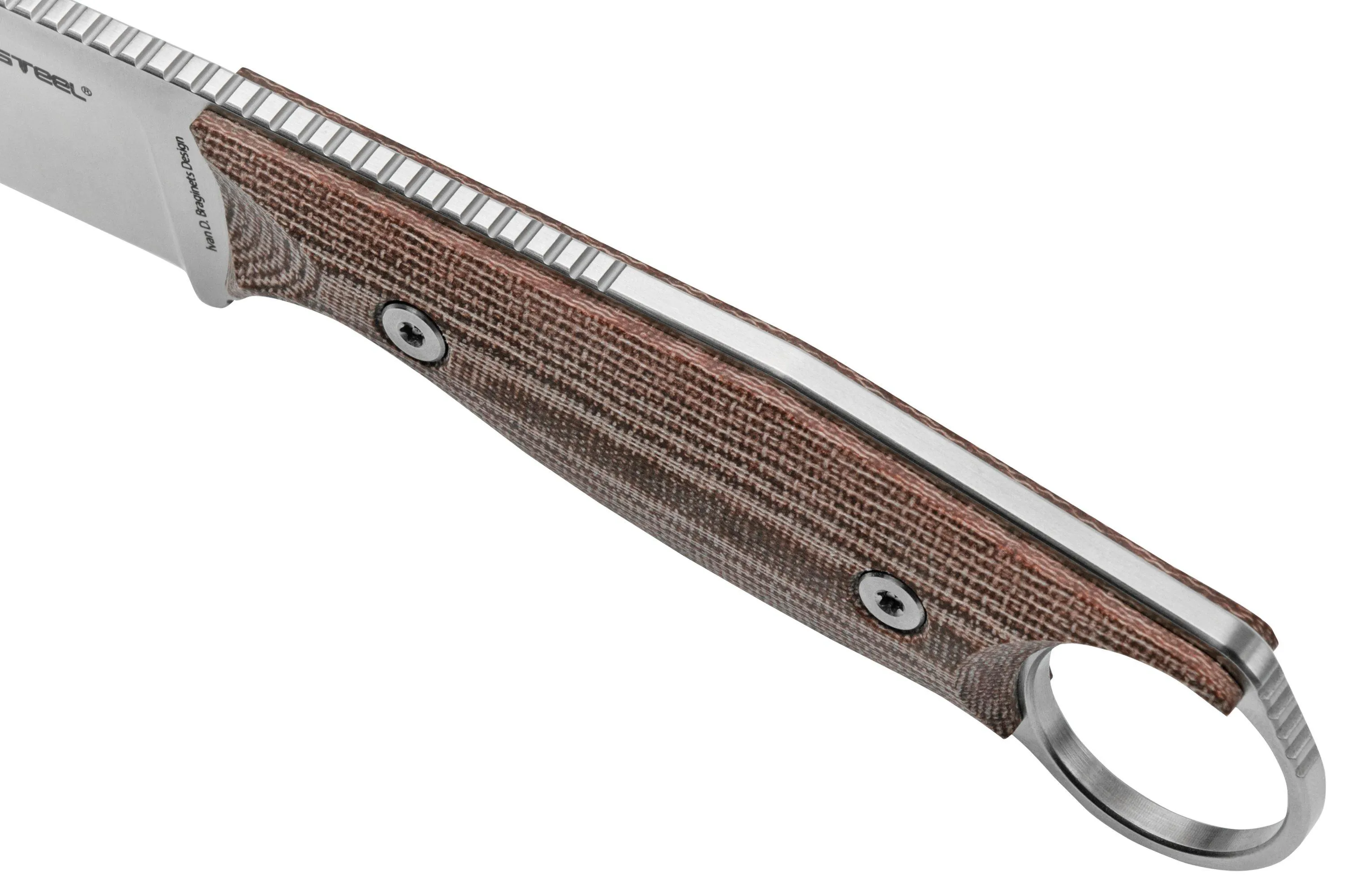 Real Steel Furrier Harpoon Red Micarta 3612RM cuchillo fijo, diseño Ivan Braginets