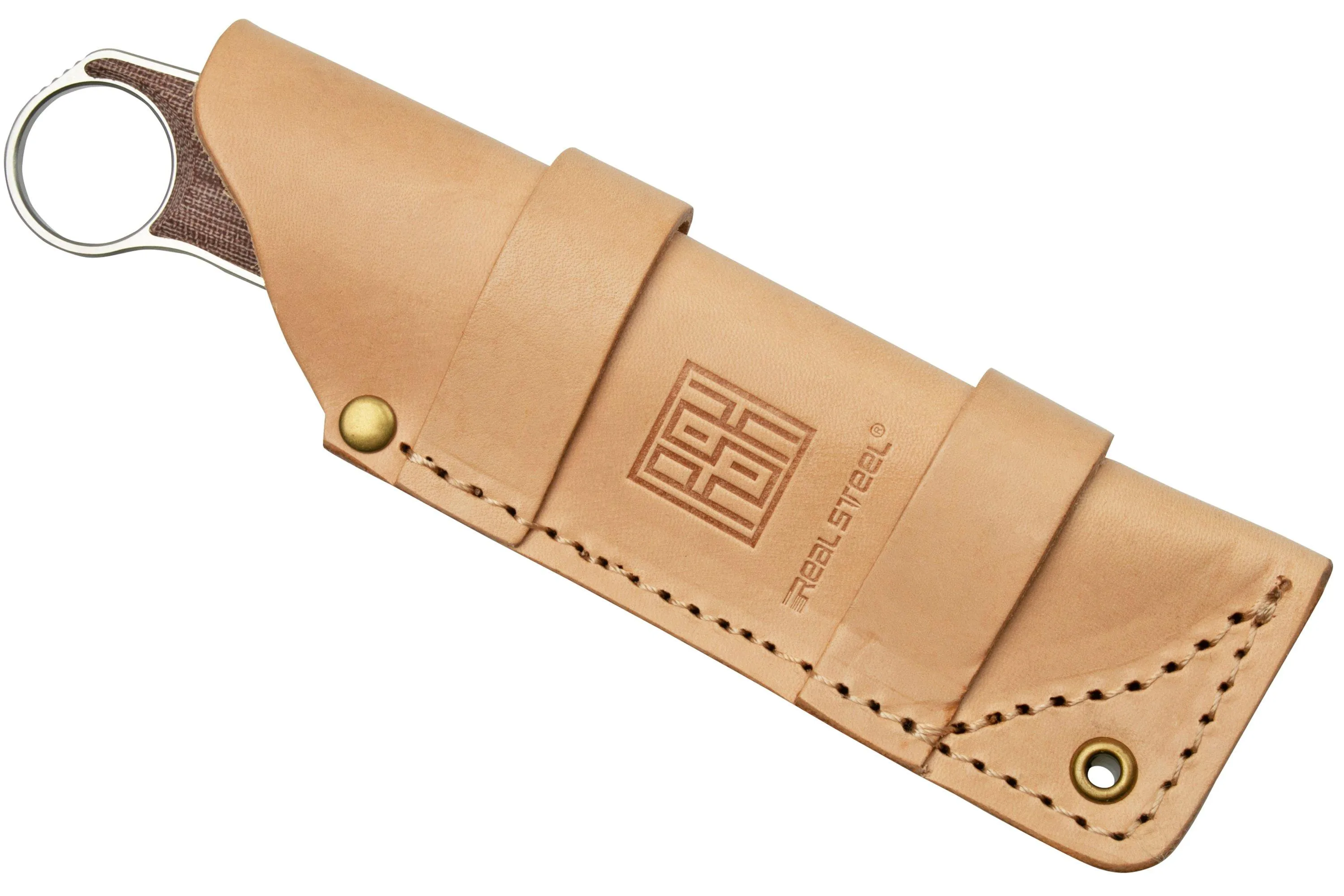 Real Steel Furrier Harpoon Red Micarta 3612RM cuchillo fijo, diseño Ivan Braginets